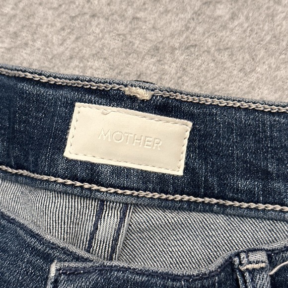 Mother The Weekender Fray Groovin Stretch Flare Jeans 27x30 Mid-Rise Denim EUC - Picture 2 of 13